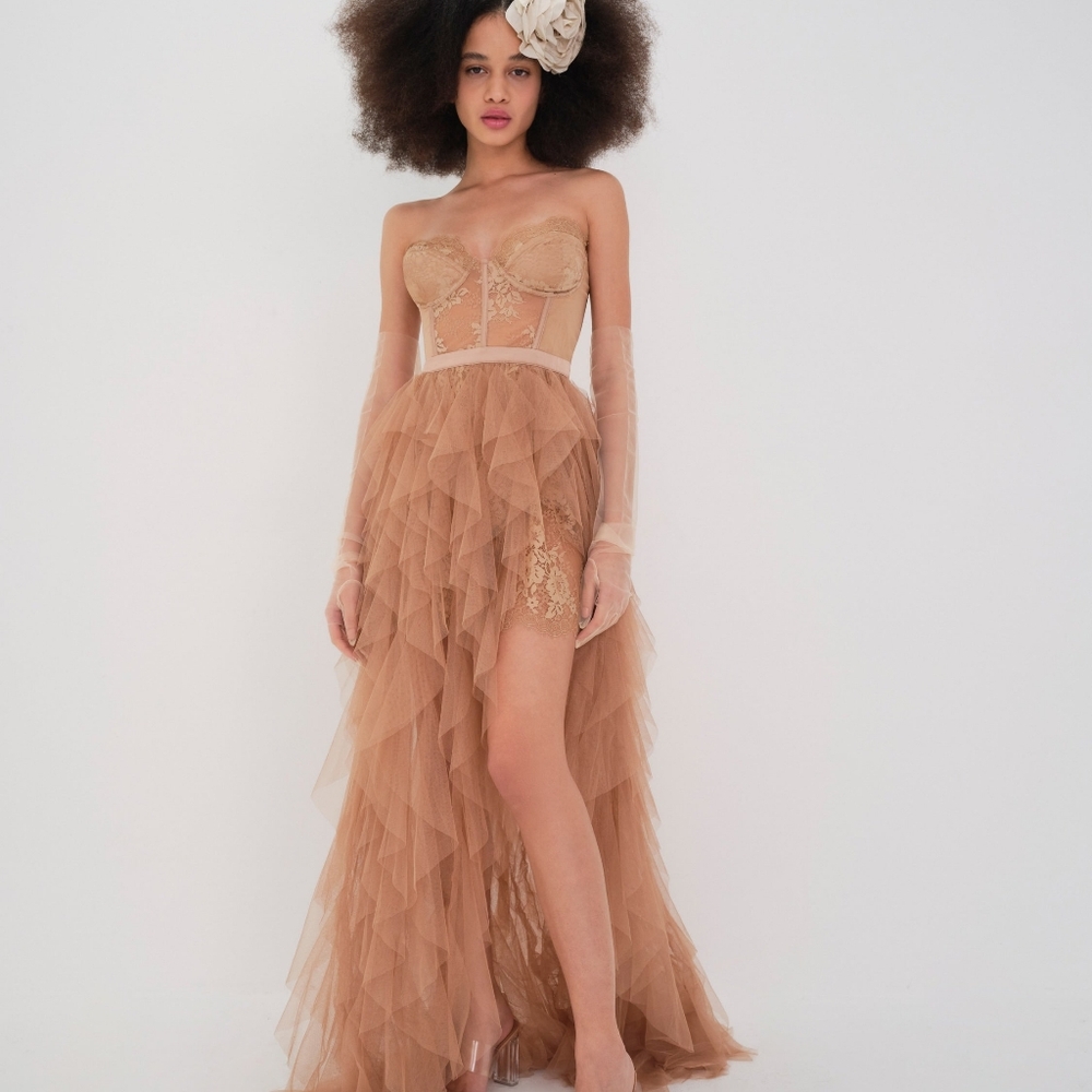 Ntw For love and lemons bustier gown